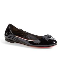 Christian louboutin \u0026#39;miss Mix\u0026#39; Mesh Ballet Flat in Black (BLACK ...