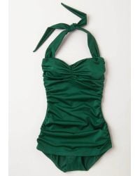 Esther Williams Swimwear Bathing Beauty One-piece Swimsuit In Emerald - Green
