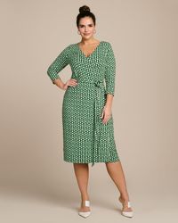 dvf new jeanne two silk jersey wrap dress