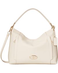 coach hobo white