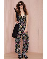 Nasty Gal Vintage Betsey Johnson Bloomin' Jumpsuit - Black