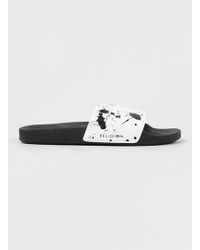 Topman Religion Slide White Rubber Strap Sandals - Lyst Topman Religion Slide White Rubber Strap Sandals - Lyst