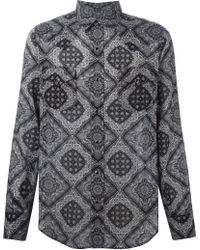 Saint Laurent Bandana Print Shirt - Lyst