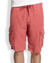 true religion mens cargo shorts