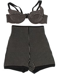 Alaïa Iconic 1990's Alaia 2 Piece Swimsuit - Black