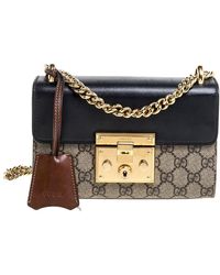 gucci padlock gg supreme shoulder bag