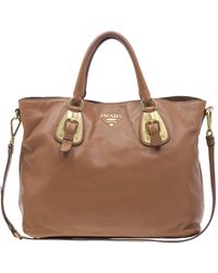 prada soft leather tote