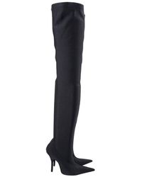 balenciaga glitter boots thigh high