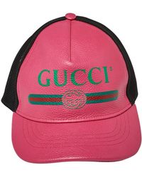 pink gucci baseball cap