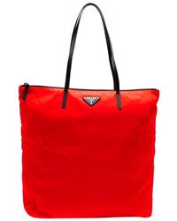 prada nylon shopper tote