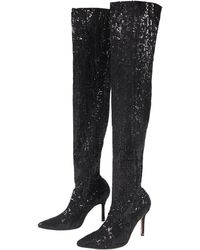 manolo blahnik thigh high boots