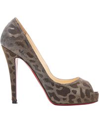 christian louboutin leopard sandals