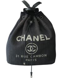 chanel cloth backpack