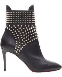 studded buckle boots louboutin