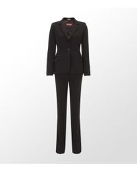 Max Mara Aceti Tailored Suit - Black
