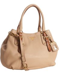 beige prada bag  