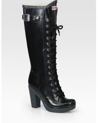 hunter original high heel rain boot