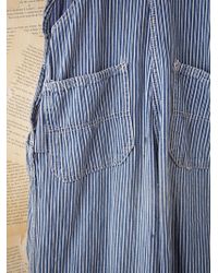 Free People Vintage Round House Overalls - Blue