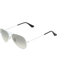 Ray-ban 'Aviator Full Colour' Acetate Rim Wire Sunglasses in White | Lyst