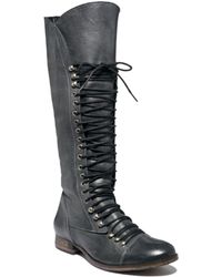 steve madden tall combat boots