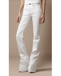 Burberry Chelsea White Bootcut Jeans