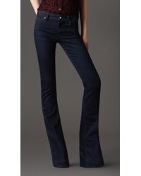 Burberry Silton Indigo Flared Jeans - Blue