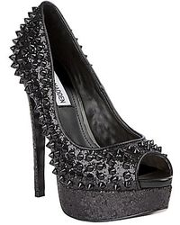 steve madden black platform heels