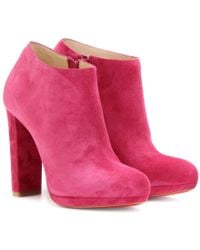 christian louboutin miss 120 platform ankle boots  