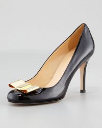 Kate Spade Karolina Metal Bow Pump Black