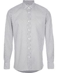 Saint Laurent Mini Heart Print Shirt - Lyst