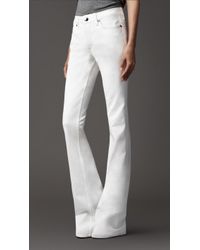 Burberry Silton White Flared Jeans
