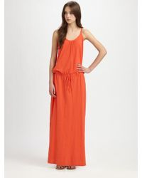 C&C California Dropwaist Maxi Dress - Orange
