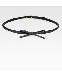 Maje Bow Belt - For Women in Gold (Black) | Lyst  