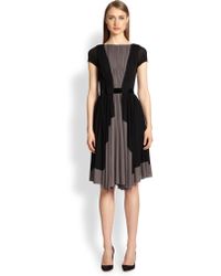 Lyst - Valentino Cutout Leather Dress in Black
