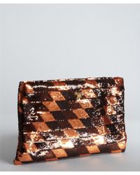 prada nylon handbags - Metallic Clutch Bags | Women\u0026#39;s Designer Metallic Clutch Bags | Lyst