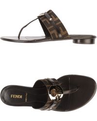 Fendi Flip-flops and slides for Women - Lyst.com