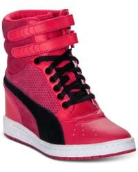women's puma high heel sneakers