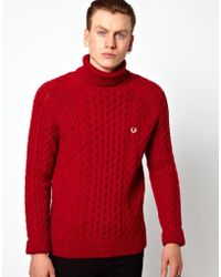 fred perry turtleneck jumper