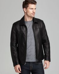 cole haan men's leather jacket sale