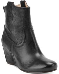 frye women's carson wedge bootie