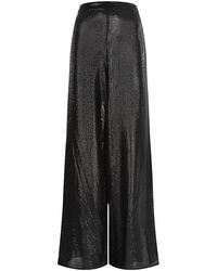 Balmain Wide-leg Sequin Pants in Black | Lyst