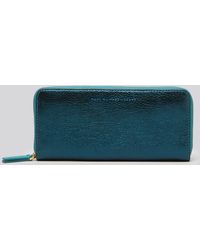 Save 26% Womens Wallets and cardholders Marc Jacobs Wallets and cardholders Marc Jacobs Leather Wallet The Slim 84 in Blue 