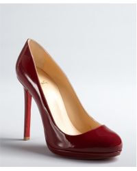 christian louboutin taclou spiked patent leather platform pumps ...