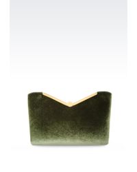 giorgio armani velvet clutch bag