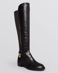 michael kors black and gold boots