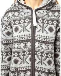 ASOS Onepiece Halling Heavy Knit Onesie - Gray