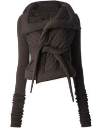 Rick Owens Lilies Padded Funnel Neck Jacket - Brown