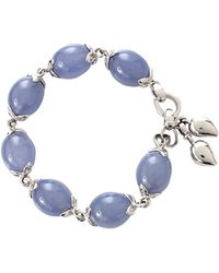 Tamara Comolli Chalcedony Coconut Link Bracelet - Blue