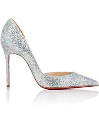 christian louboutin iriza patent leather half d orsay pumps ... christian louboutin iriza patent leather half d orsay pumps ...