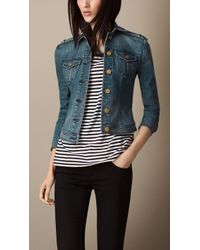 burberry denim jacket womens
